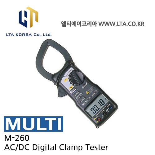 [MULTI 멀티] M-260 / AC DC 부하전류계 / 2000A / 전압 저항 주파수 측정 / 다이오드 테스트 / M260